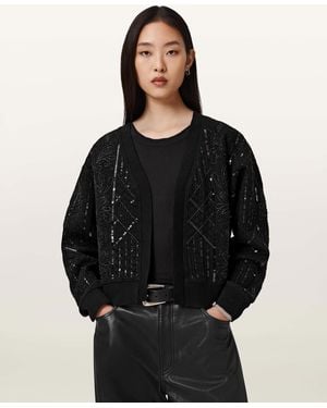 AllSaints Ava Clara Sequin Jacket - Black