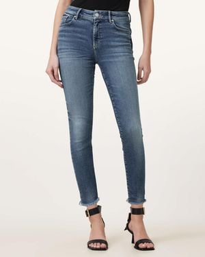 AllSaints Miller Push Up Skinny Fit Denim Jeans - Blue