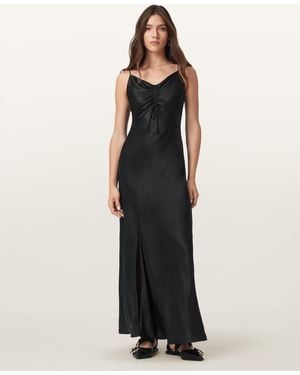 AllSaints Main: 70% Viscose, 30% Silk Alexia Sleeveless Maxi Dress, /Us 2 - Black