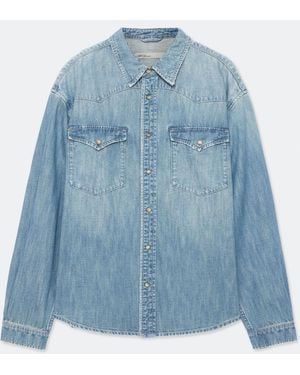 AllSaints Western Denim Shirt - Blue