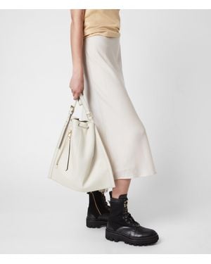 AllSaints Alpha Leather Backpack - White