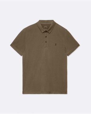 AllSaints Reform Short-Sleeve Polo Shirt - Green