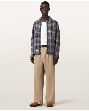 AllSaints Midas Wide Leg Relaxed Fit Pants - Natural
