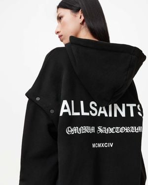 AllSaints Omnium Amphia Logo Hoodie - Black
