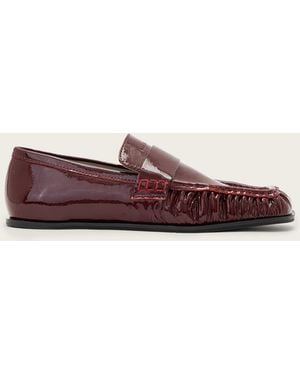 AllSaints Julie Studded Leather Loafers - Brown