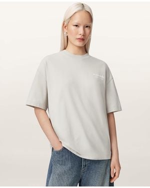 AllSaints Dreamer Oversized Etta Short Sleeve T-Shirt - White