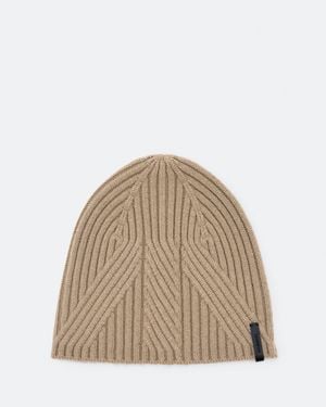 AllSaints Margo Wool-Blend Beanie Hat - Natural