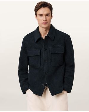 AllSaints Cayson Wool Blend Jacket - Blue