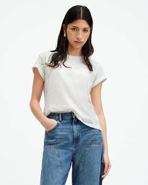 AllSaints Anna Crew Neck Short Sleeve T-shirt, - White