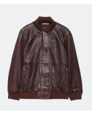 AllSaints Memphis Leather Jacket - Brown
