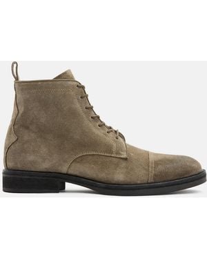 AllSaints Drago Suede Lace Up Boots - Multicolour