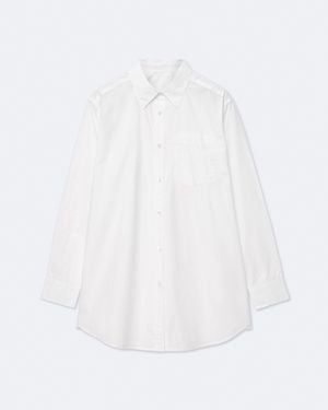 AllSaints Kaia Oversized Cotton-Poplin Shirt - White