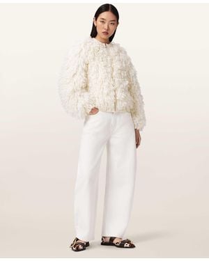 AllSaints Sadie Barrel Leg Denim Jeans - Natural