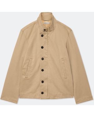 AllSaints Enfield Stretch-Cotton Deck Jacket - Natural