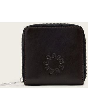 AllSaints Arlo Zip Leather Wallet - Black