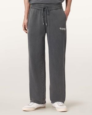 AllSaints Emblem Straight Leg Joggers - Grey