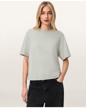 AllSaints Lisa Boxy Fit T-Shirt - Gray
