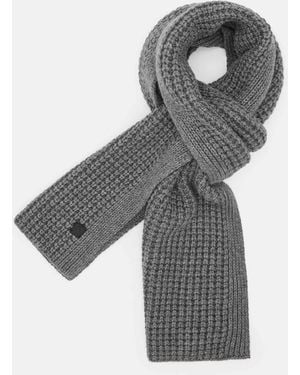 AllSaints Nevada Ribbed Wool Blend Scarf,, Marl - Grey