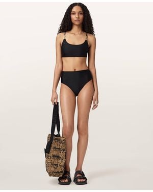 AllSaints Talaria Sheen Bikini Top - Black