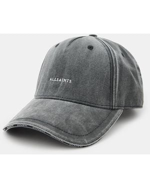 AllSaints Felix Embroidered Logo Baseball Cap,, Washed - Grey
