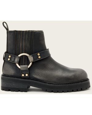 AllSaints Leather Maddie Leather Biker Boots, /Us 6/Eu 36 - Black