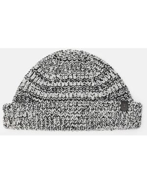 AllSaints Clay Two Tone Marl Beanie - Grey