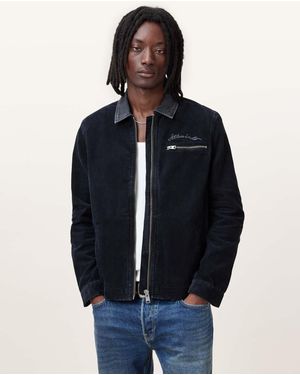 AllSaints Rothwell Corduroy Workwear Jacket - Blue