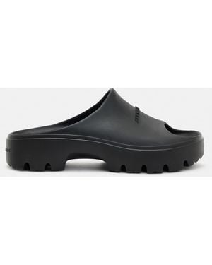 AllSaints Eclipse Flatform Logo Sliders - Black