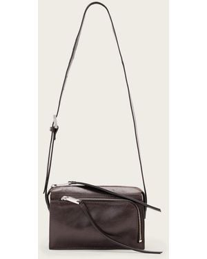 AllSaints Marlo Crossbody Leather Wallet - White