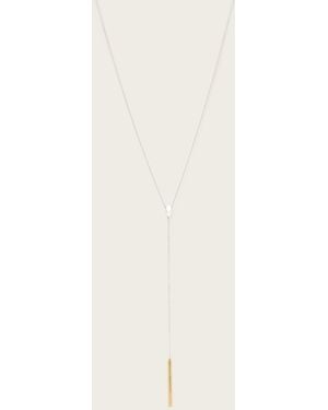AllSaints Maeve Carabiner Necklace - Natural