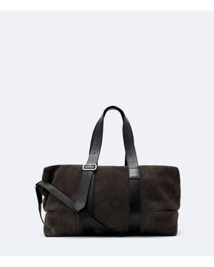 AllSaints Eden Suede Holdall Bag - Black