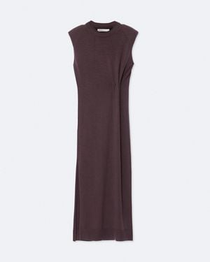 AllSaints Kayla Merino Wool Midi Dress - Purple