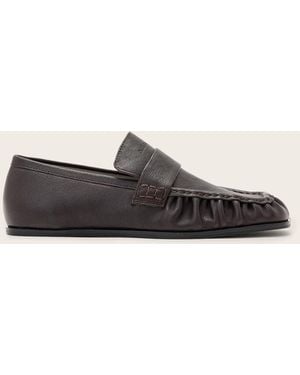 AllSaints Julie Leather Loafers - White