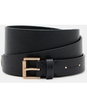 AllSaints Delilah Tapered Leather Wrap Around Belt - White