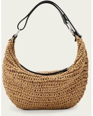 AllSaints Luna Micro Woven Bag - Metallic