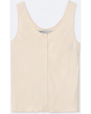 AllSaints Milla Silk-Blend Cami Top - Natural