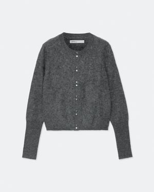 AllSaints Ada Cashmere Button-Down Cardigan - Gray