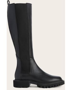 AllSaints Maeve Leather Boots - Black