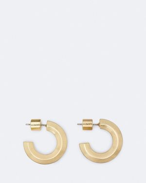 AllSaints Maeve Medium Post Back Earrings - Natural
