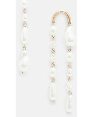 AllSaints Shelby Mismatched Earring Set - White