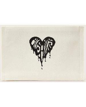 AllSaints Izzy Heart Clutch - Natural