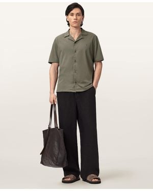 AllSaints Hudson Relaxed Fit Ramskull Shirt - Multicolour