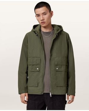 AllSaints Morton Hooded Jacket - Green