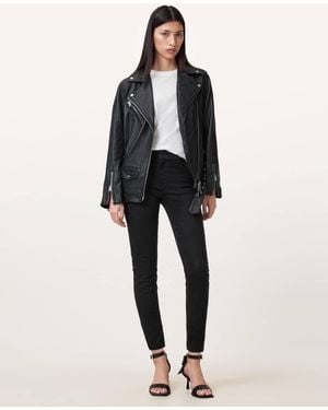AllSaints Miller Size Me Stretch Denim Jeans - Black
