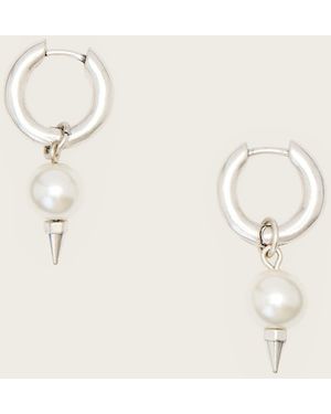 AllSaints Rue Drop Earrings - Natural