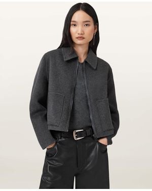 AllSaints Seannah Wool Jacket - Black