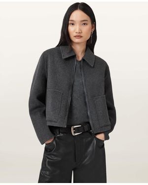 AllSaints Seannah Wool Jacket - Black