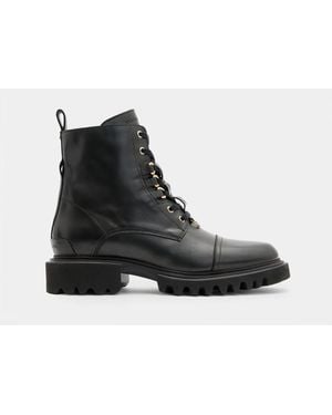 AllSaints Lydia Leather Ankle Boots - Black