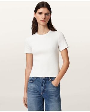 AllSaints Elena Slim Fit Crew Neck T-Shirt - White