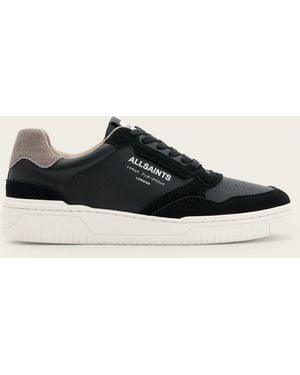 AllSaints Regan Leather Low Top Sneakers - White